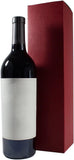 Wine and Liquor Red Gift Box - 6 pack - 13.5" tall for standard size wine bottle