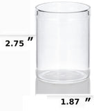 2 oz Tall Premium Borosilicate Clear Glass Drinking Cup (6 PACK)