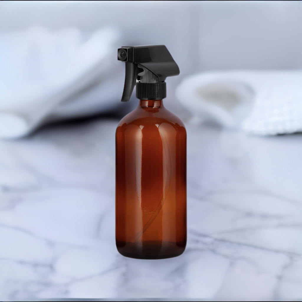 16 oz Trigger Sprayer Bottle [Glass Sprayer Bottle] Amber