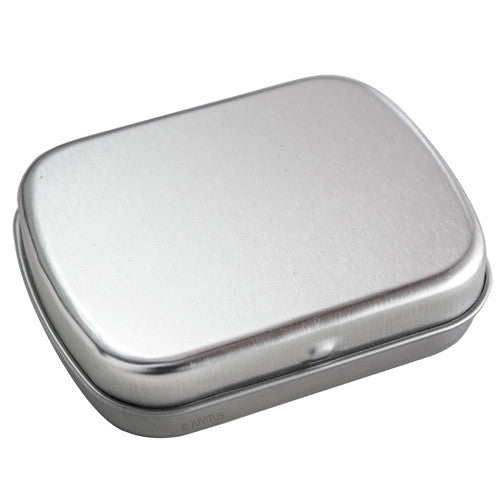 Metal Hinge Top Steel Tin Container - 1 oz - JUVITUS