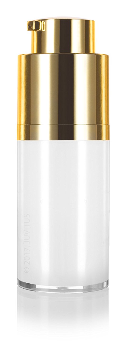 Twist Top Airless Pump Bottle in White Gold - .5 oz / 15 ml