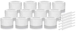 7 mL White Silicone Concentrate Container + Mini Scoop (12 Pack)