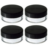 Powder Sifter Empty Refillable Cosmetic Makeup Jar (4 Pack) - 20 ml / 20 grams