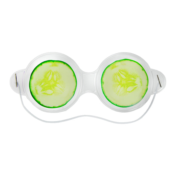 Cucumber Gel Hot and Cold Compress Eye Mask + Travel Bag