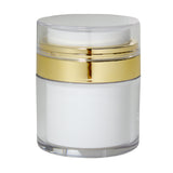 Refillable Airless Jar in White and Gold - 1.7 oz / 50 ml