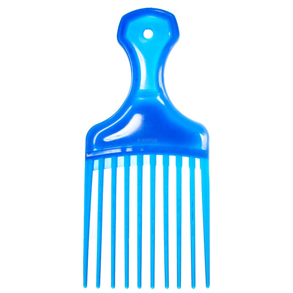 Classic Blue Professional Hair Pick Comb (10 Pack)