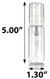Clear Plastic Foaming Bottle with White Foam Pump Dispenser - 1.7 oz / 50 ml - JUVITUS