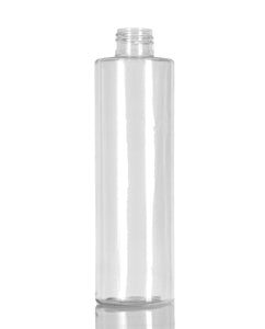 8 oz Clear Plastic Cylinder Bottle  (Pack of 25)
