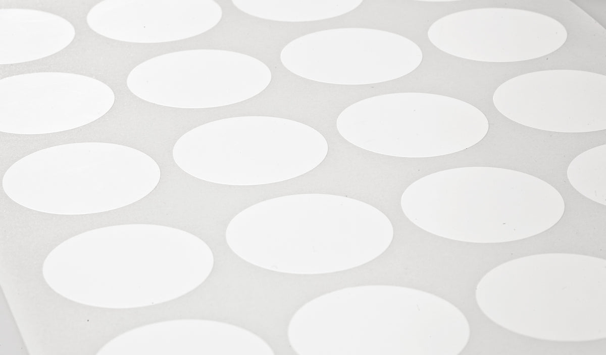 Standard White Matte Circle Labels, 1.75 Inch Diameter, with ...