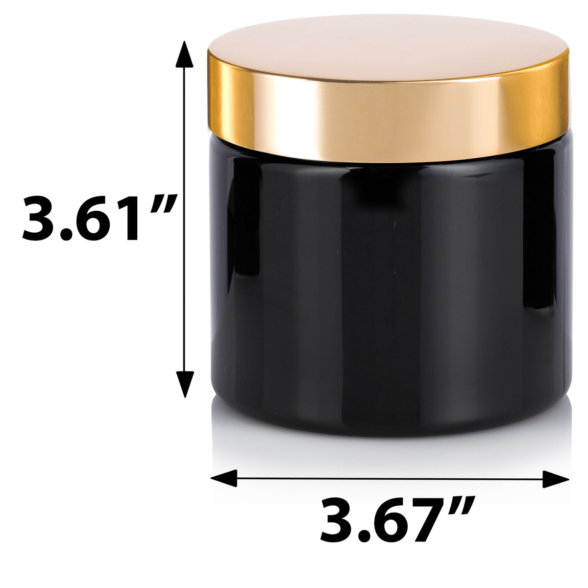 12 Pcs 6 Oz Beveled Glass Jars With Plastisol Lined Lid in Your Color  Choice: Gold Silver Black Storage and Organization 