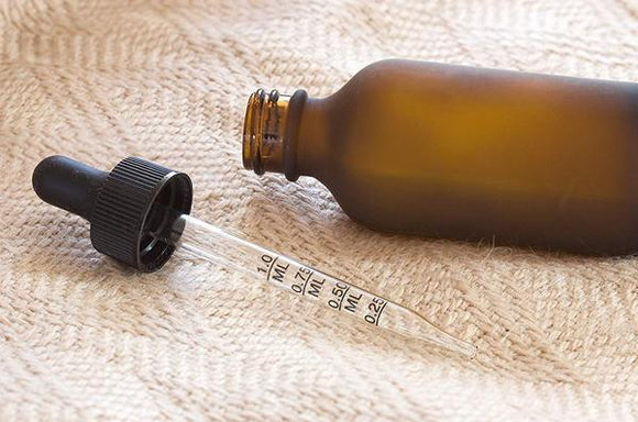 Amber Glass Dropper Bottle Measured Dropper