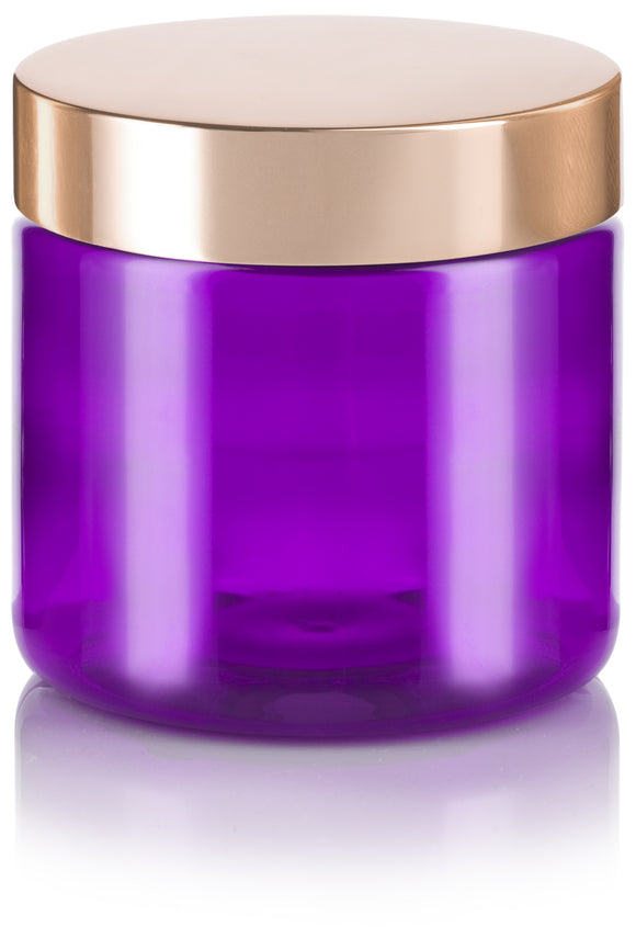 Purple PET Plastic (BPA Free) Refillable Large Jar