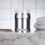 (2 Pack) 1 oz / 30 ml Refillable Airless Jar in Platinum Silver - JUVITUS