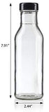 Clear Glass Professional Sauce & Syrup Bottle with Flip Top Cap - 12 oz / 360 ml