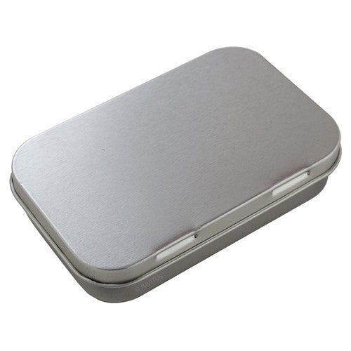 Metal Hinge Top Steel Tin Container - 3 oz (Medium) - JUVITUS
