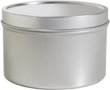 4 oz Metal Steel Tin Deep Container with Tight Sealed Slip on Cover (12 Pack)