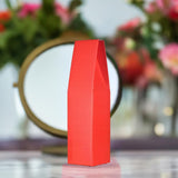 6 PACK 14.5" tall Red Wine and Liquor Taper Tent Top Box designed for Standard Size Wine Bottles