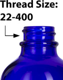 4 oz Glass Bottles with Gold Glass Dropper - 12 PACK