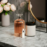 5 ml / 0.17 oz Amber Glass Mini Size Sample Bottle with Silver Metal and Glass Dropper (50 Pack