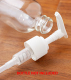 (250 pcs) Neck Size 28-410  White Ribbed Lotion Pump Top Closure, 8.75 inch dip tube length