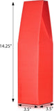 6 PACK 14.5" tall Red Wine and Liquor Taper Tent Top Box designed for Standard Size Wine Bottles