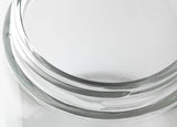 Glass Jar in Clear with White Foam Lined Lid - 1 oz / 30 ml