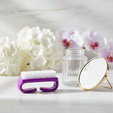 (6 pack) Purple Nail Brush with Durable Plastic Handle