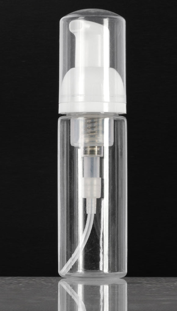 1.7 oz Clear PET Plastic Refillable Travel Foamer Pump Bottle (48 pack) - $1.10 a Piece