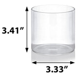 10 oz Borosilicate Clear Glass Drinking Cup (6 PACK)