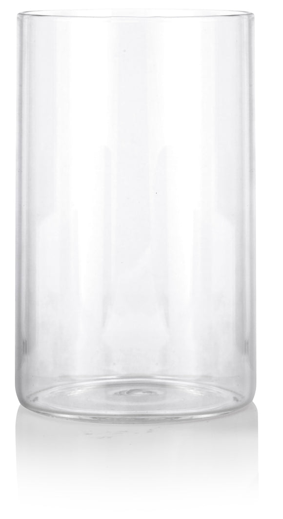 16 oz Premium Borosilicate Clear Glass Drinking Cup (6 PACK)