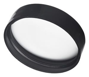 Plastic Smooth Black Lid With a Foam Liner for Jar (24 Pack)