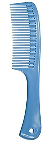 Light Blue Comb Fine Tooth Brush with Handle (25 Pack)