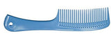 Light Blue Comb Fine Tooth Brush with Handle (25 Pack)