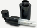 Black Plastic Powder Spray Bottle with Dry Spray - 4 oz / 120 ml