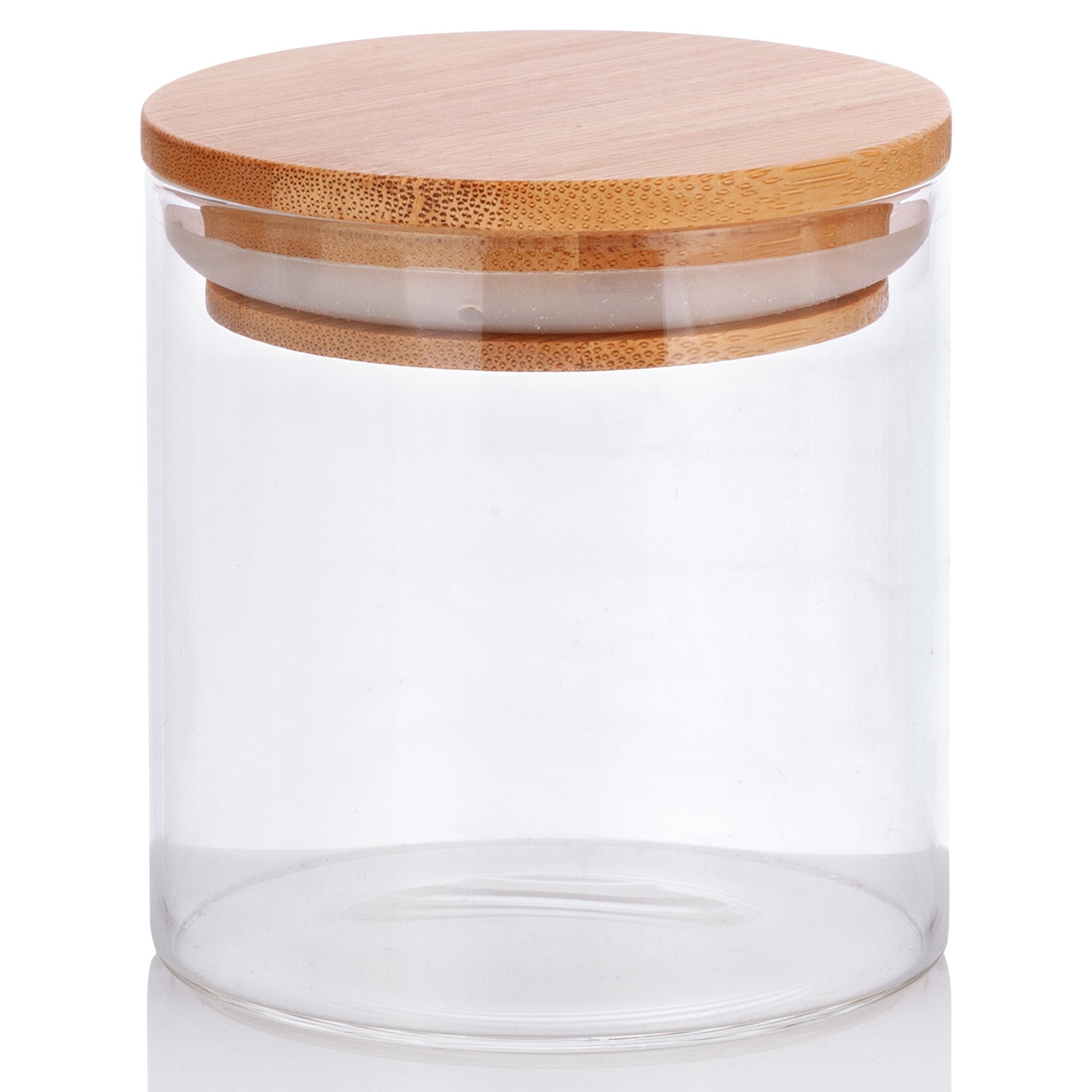 Wholesale High Borosilicate Glass Cookie Jars with Airtight Bamboo