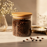 Coffee beans bamboo jar photo 4