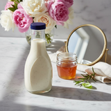 (2 Pack) 8 oz Clear Glass Thick Wall Salad Dressing Bottle - JUVITUS