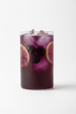 Glass cylinder blackberry lavender