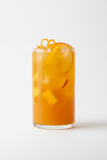 Glass cylinder mango peach