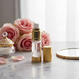 Gold airless pump bottle photo 2