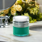 Refillable Airless Jar in Teal - .5 oz / 15 ml