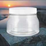 8 oz / 240 ml Plastic Tuscany Jar in Clear (12 Pack)