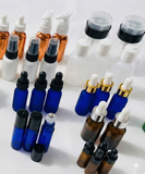 63-Piece Ultimate Cosmetic Packaging Set – Glass Droppers, Bamboo Jars, Spray Bottles & Tins for DIY Projects & Aromatherapy