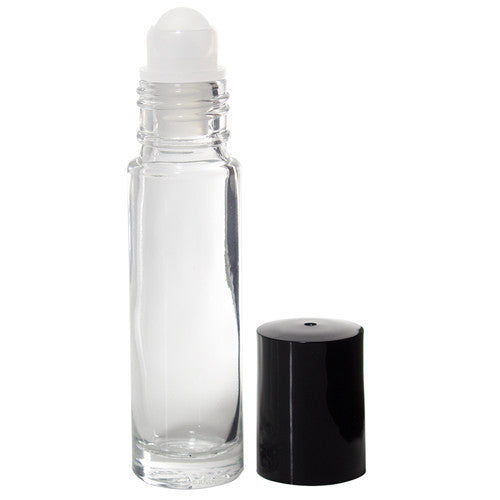 Clear Glass Roll On Bottle with Roll On Applicator