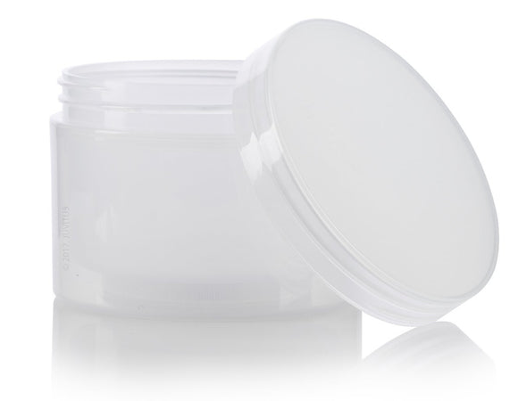 WUWEOT 12 Pack Clear Plastic Jars, 8 Oz Leakproof Kitchen Storage