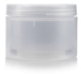 Plastic Double Wall Jar in Natural Clear with Natural Clear Lid - 8 oz / 240 ml