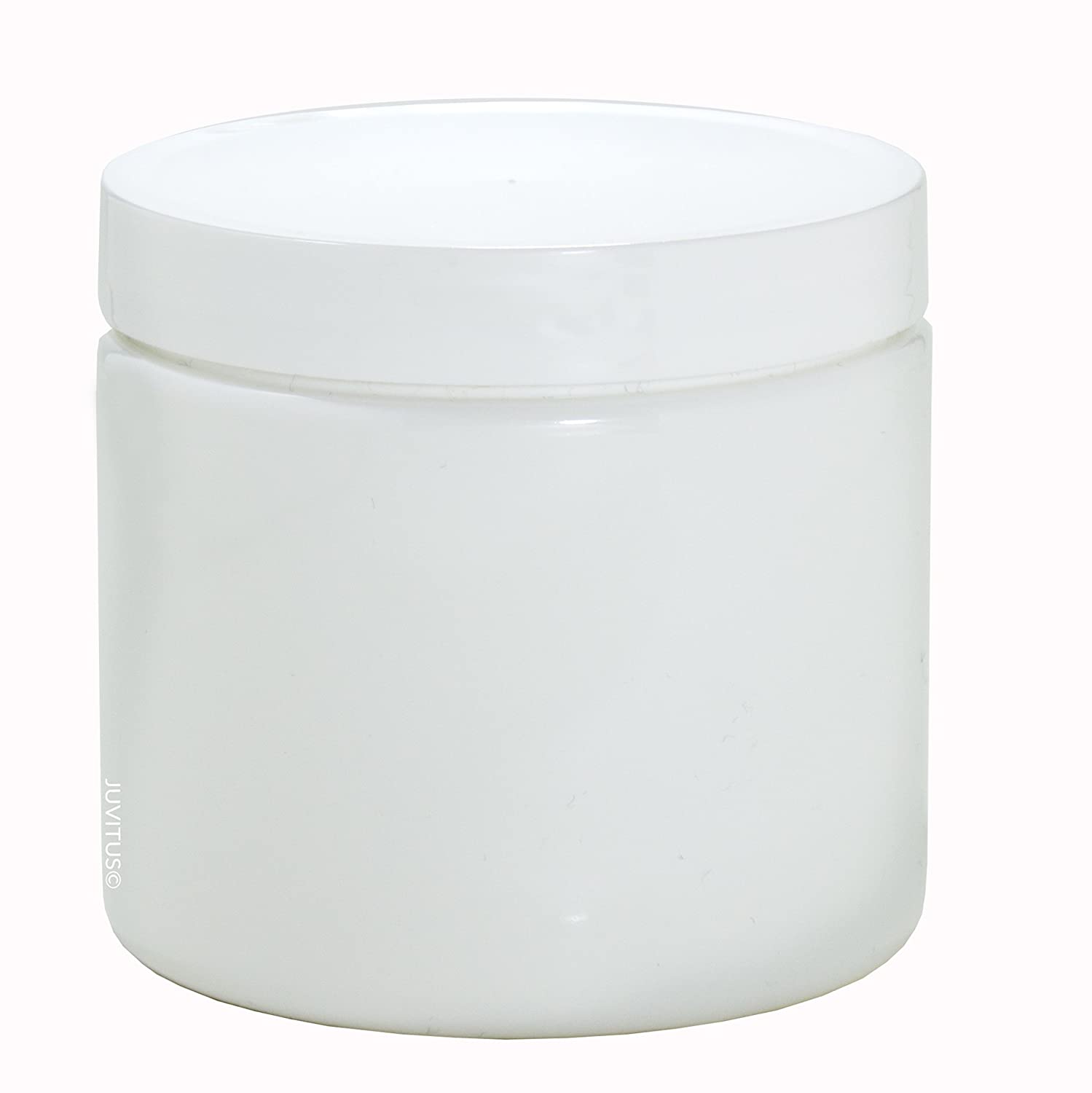 White Round Wide-Mouth Plastic Jars Bulk Pack - 4 oz
