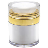 Refillable Airless Jar in White and Gold - 1 oz / 30 ml - JUVITUS