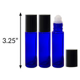 Cobalt Blue Glass Bottle 7-piece Starter Kit - 1 oz Perfect for DIY, Essential Oils, Aromatherapy, Travel and Home. - JUVITUS