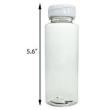Clear Plastic Sauce & Syrup Bottle with Flip Top Cap - 12 oz / 360 ml